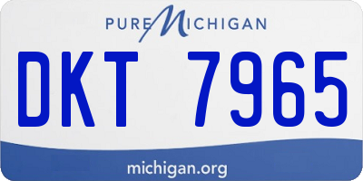 MI license plate DKT7965