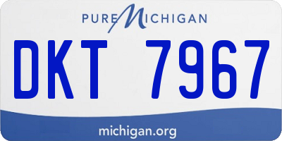 MI license plate DKT7967