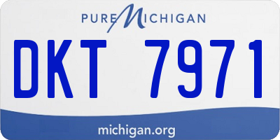 MI license plate DKT7971