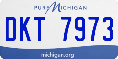 MI license plate DKT7973