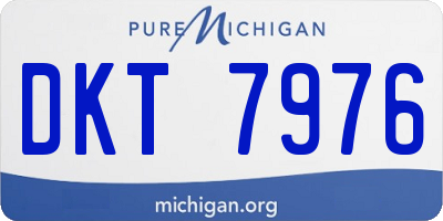 MI license plate DKT7976