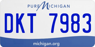 MI license plate DKT7983