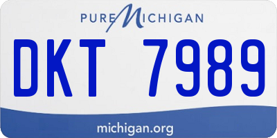 MI license plate DKT7989
