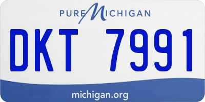MI license plate DKT7991