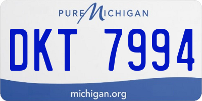 MI license plate DKT7994