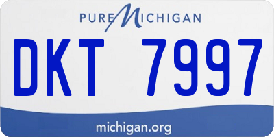 MI license plate DKT7997