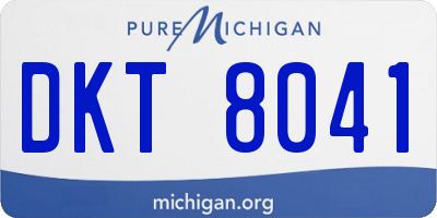MI license plate DKT8041