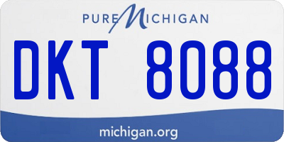 MI license plate DKT8088
