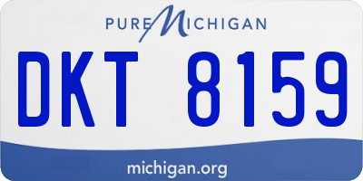MI license plate DKT8159