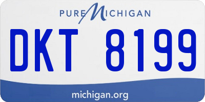 MI license plate DKT8199