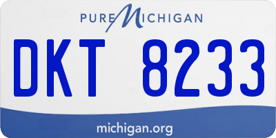 MI license plate DKT8233