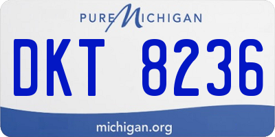 MI license plate DKT8236