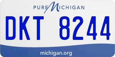 MI license plate DKT8244