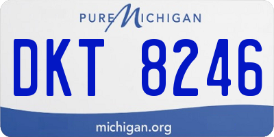 MI license plate DKT8246