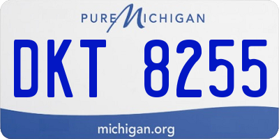 MI license plate DKT8255