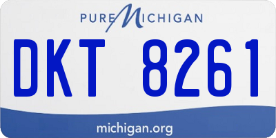 MI license plate DKT8261