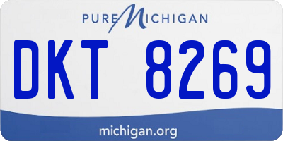 MI license plate DKT8269