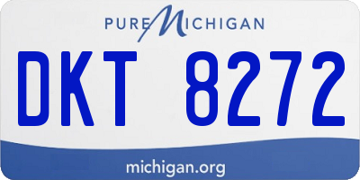 MI license plate DKT8272