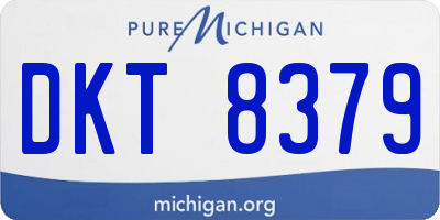 MI license plate DKT8379