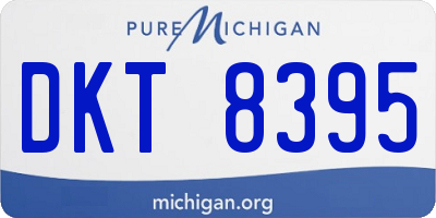 MI license plate DKT8395
