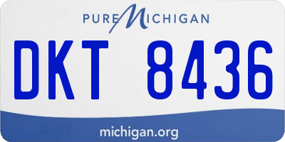 MI license plate DKT8436