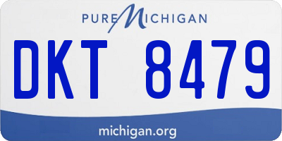 MI license plate DKT8479