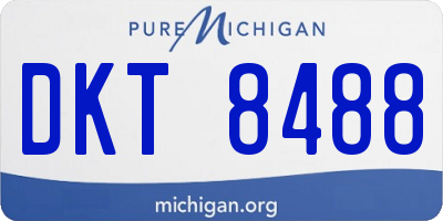 MI license plate DKT8488
