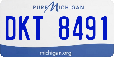 MI license plate DKT8491