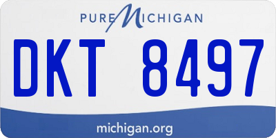 MI license plate DKT8497