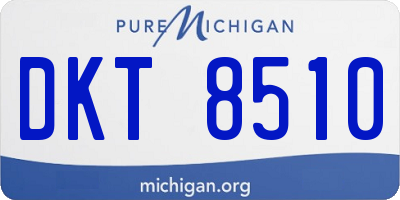 MI license plate DKT8510