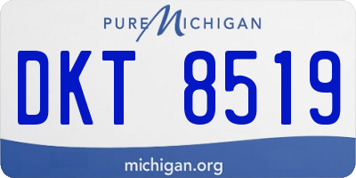 MI license plate DKT8519