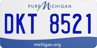 MI license plate DKT8521