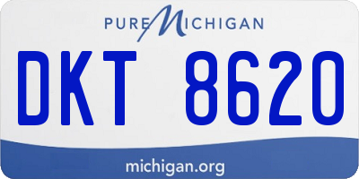 MI license plate DKT8620