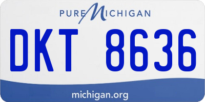 MI license plate DKT8636