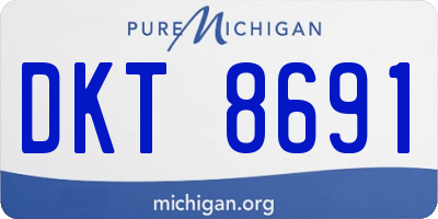 MI license plate DKT8691