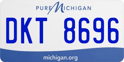 MI license plate DKT8696