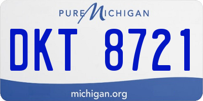 MI license plate DKT8721
