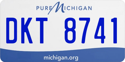 MI license plate DKT8741