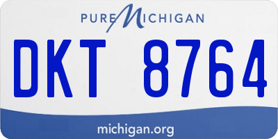 MI license plate DKT8764