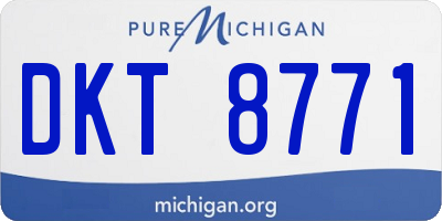 MI license plate DKT8771