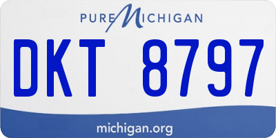 MI license plate DKT8797