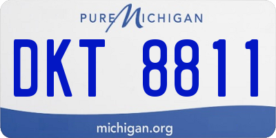 MI license plate DKT8811