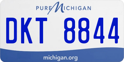 MI license plate DKT8844