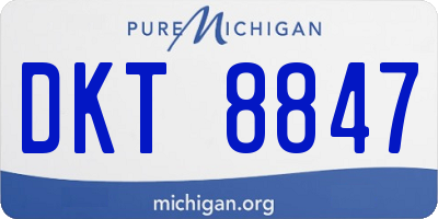 MI license plate DKT8847