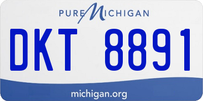 MI license plate DKT8891