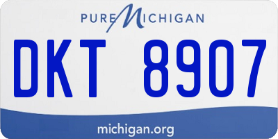 MI license plate DKT8907
