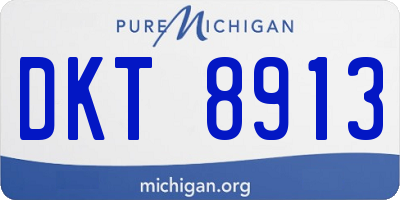 MI license plate DKT8913