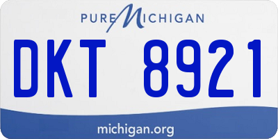 MI license plate DKT8921
