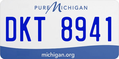 MI license plate DKT8941