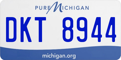 MI license plate DKT8944